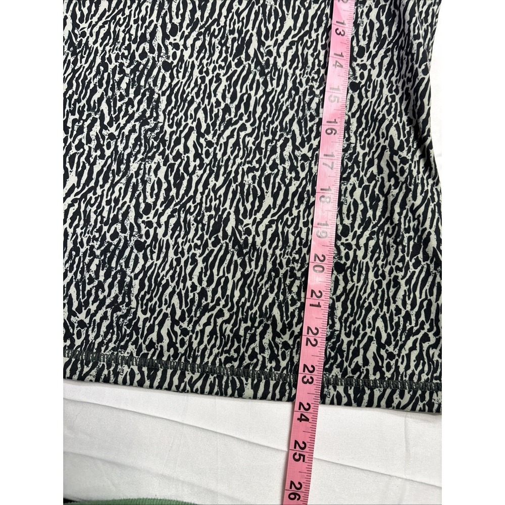 VARLEY Size Large Beige Black Animal Print Tank Athletic Top Built In Bra Zebra - Picture 7 of 8